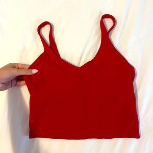 Lululemon lunar new year align tank (red)